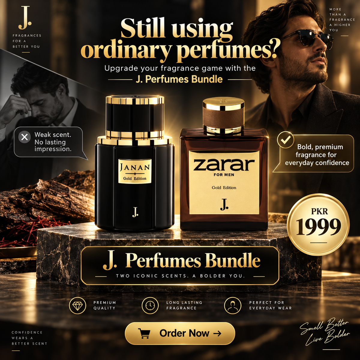 J. Perfumes Bundle – Two Iconic Scents, One Premium Deal at PKR 1999